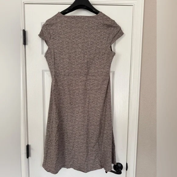 Toad & Co Rosemarie Dress XL Gray and Navy print - Picture 5 of 9